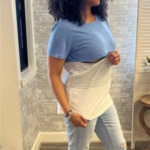 NURSING QUEEN T-SHIRT- 3 BLOCK COLORBLOCK